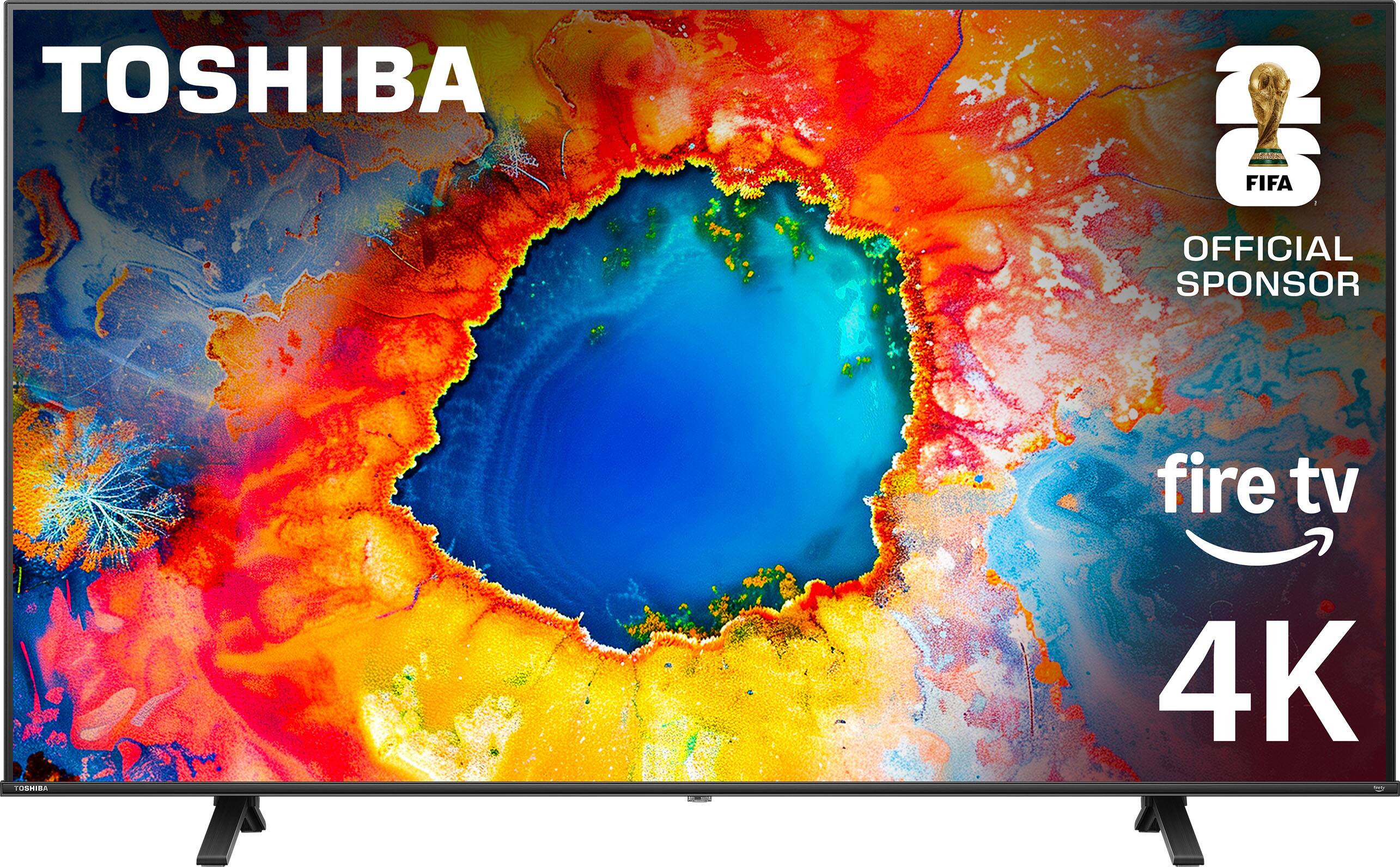 Toshiba 65" Class C350 Series LED 4K UHD Smart Fire TV front and back view