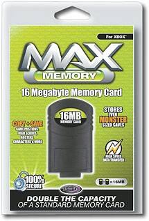 Front Standard. Datel - Max Memory 16MB Memory Card.