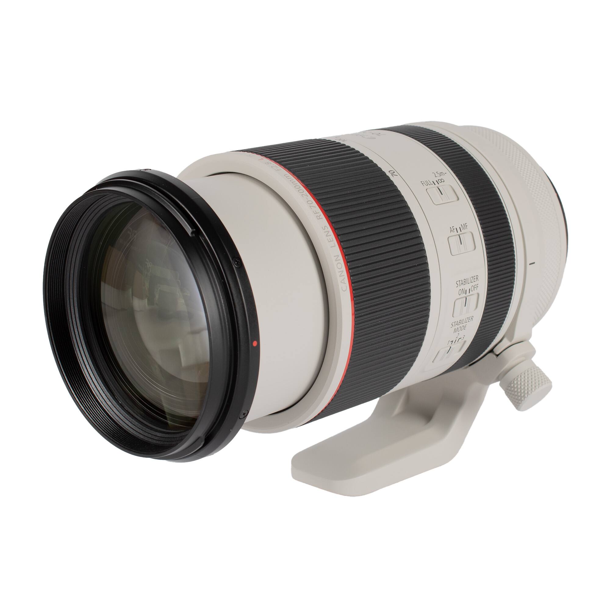 - RE70-200mm LENS CANON 70-200mm f/2.8L FLOUROID RF NAVE AFn STABILIZER ON/OFF STABILIZER 4012