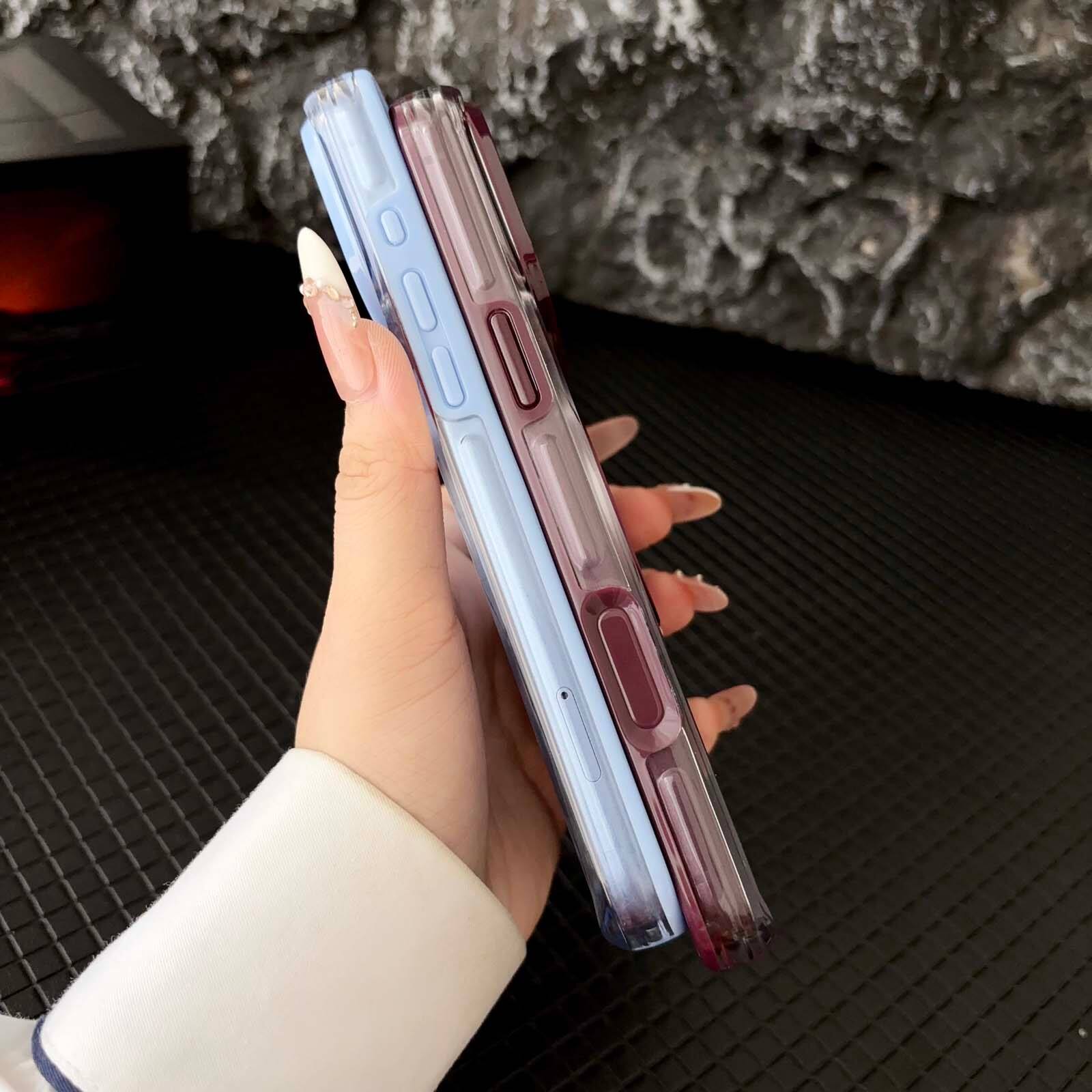Alt View 2. Dteck - Magnetic Case for Apple iPhone 17 Pro Max, Slim Shockproof Clear Back Cover with 360 Degree Ring Metal Stand - White.