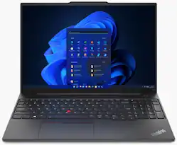 Lenovo - ThinkPad E16 Gen 1 16" Touch-Screen Laptop - Intel Core i7 with 16GB Memory - 512GB SSD - Black - Front_Zoom
