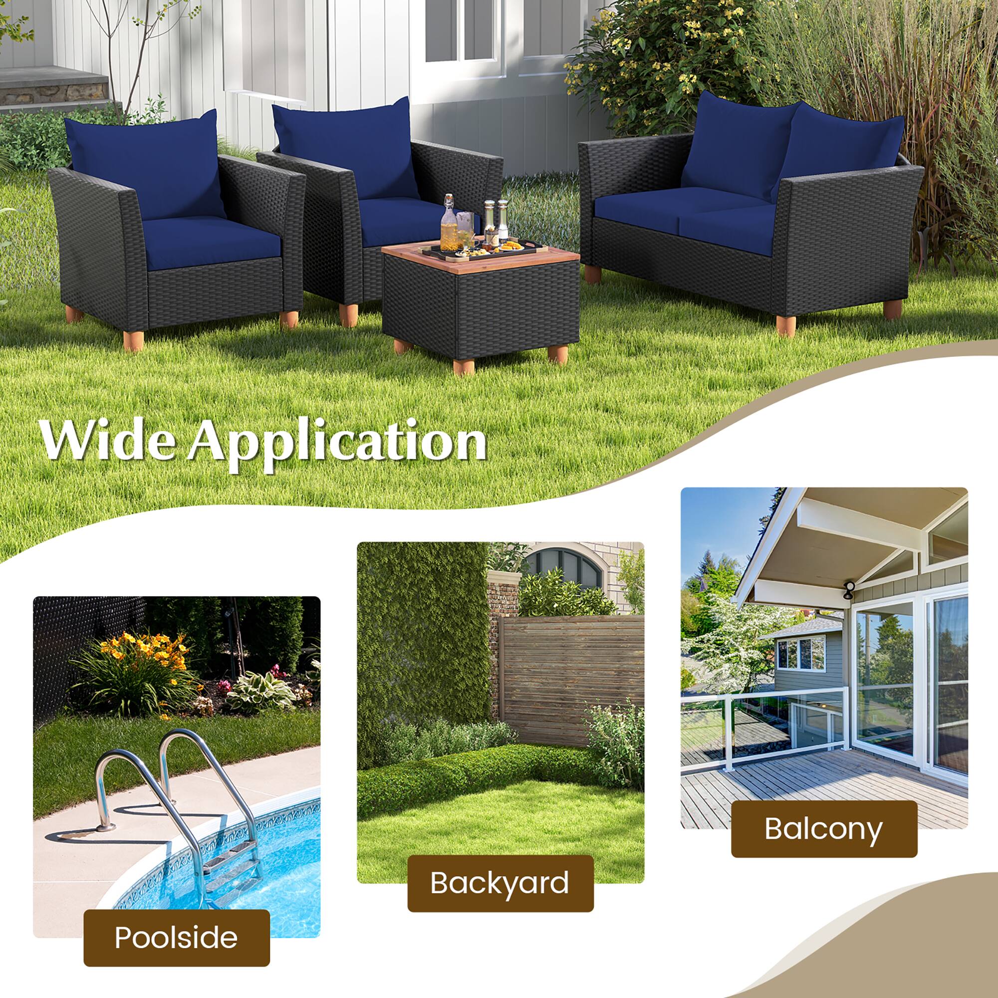 Wide Application

- Poolsides
- Backyard
- Balcony