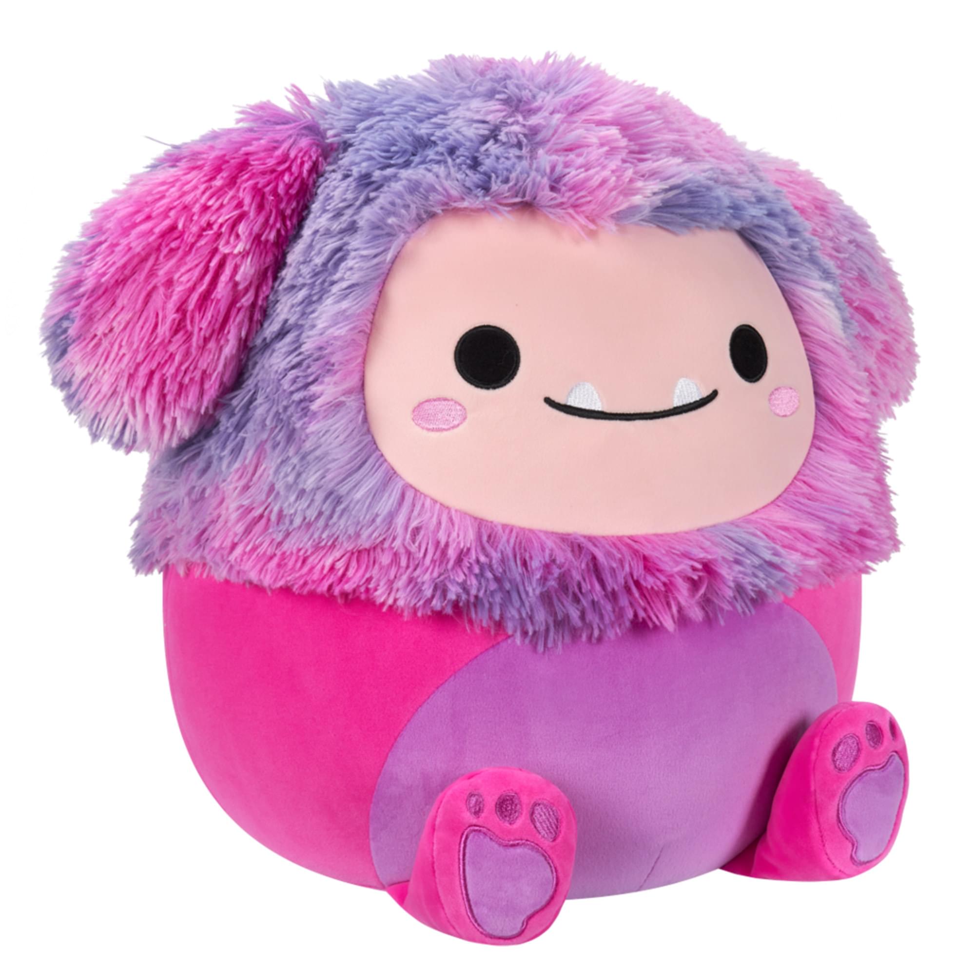 Alt View 2. Kellytoy - Squishmallow 12 Inch Plush | Woxie the Magenta Bigfoot - Magenta.