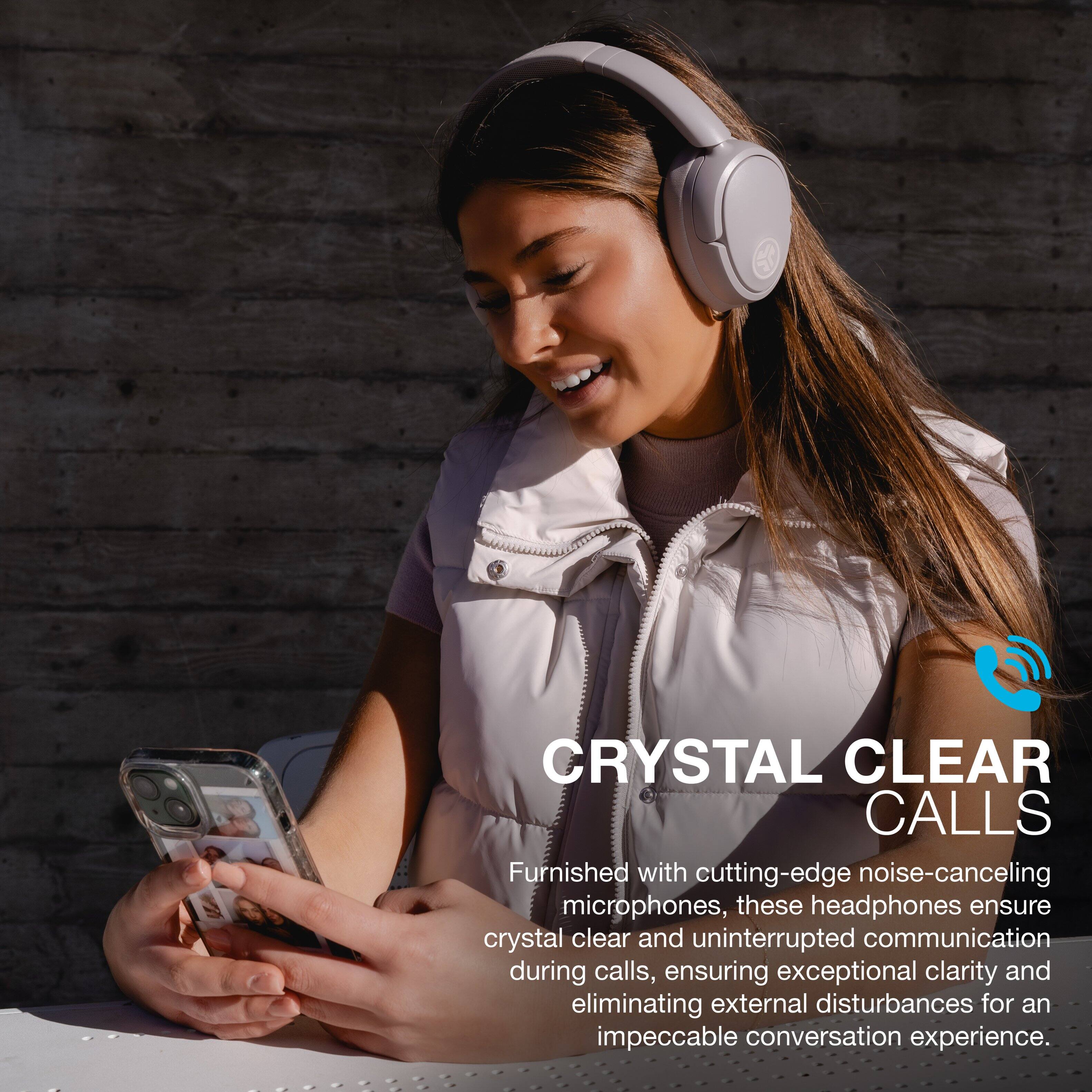 Crystal Clear Calls: Furnished with cutting-edge noise-canceling microphones, these headphones ensure crystal clear and uninterrupted communication during calls, ensuring exceptional clarity and eliminating external disturbances for an impeccable conversation experience.