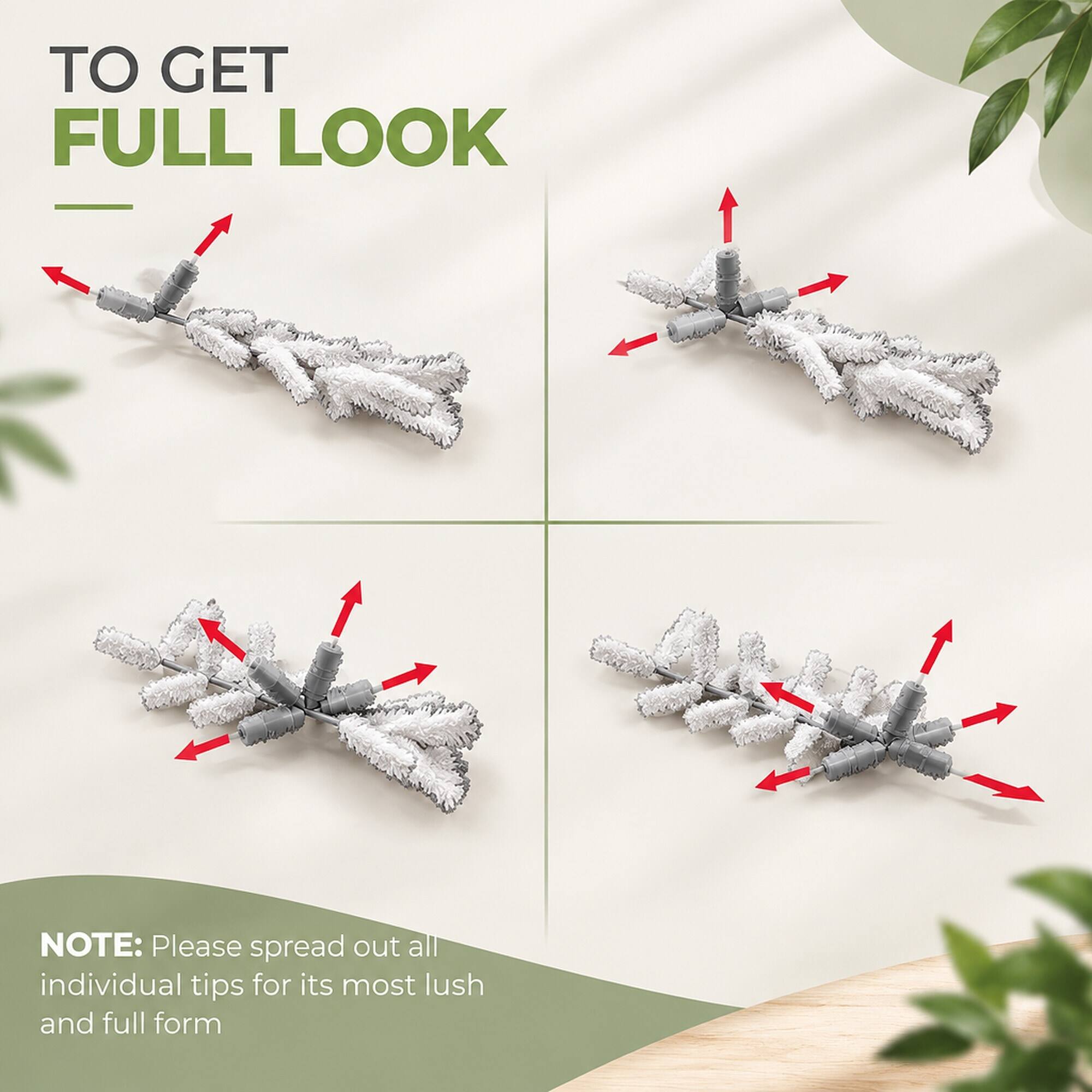 TO GET FULL LOOK

NOTE: Please spread out all individual tips for its most lush and full form