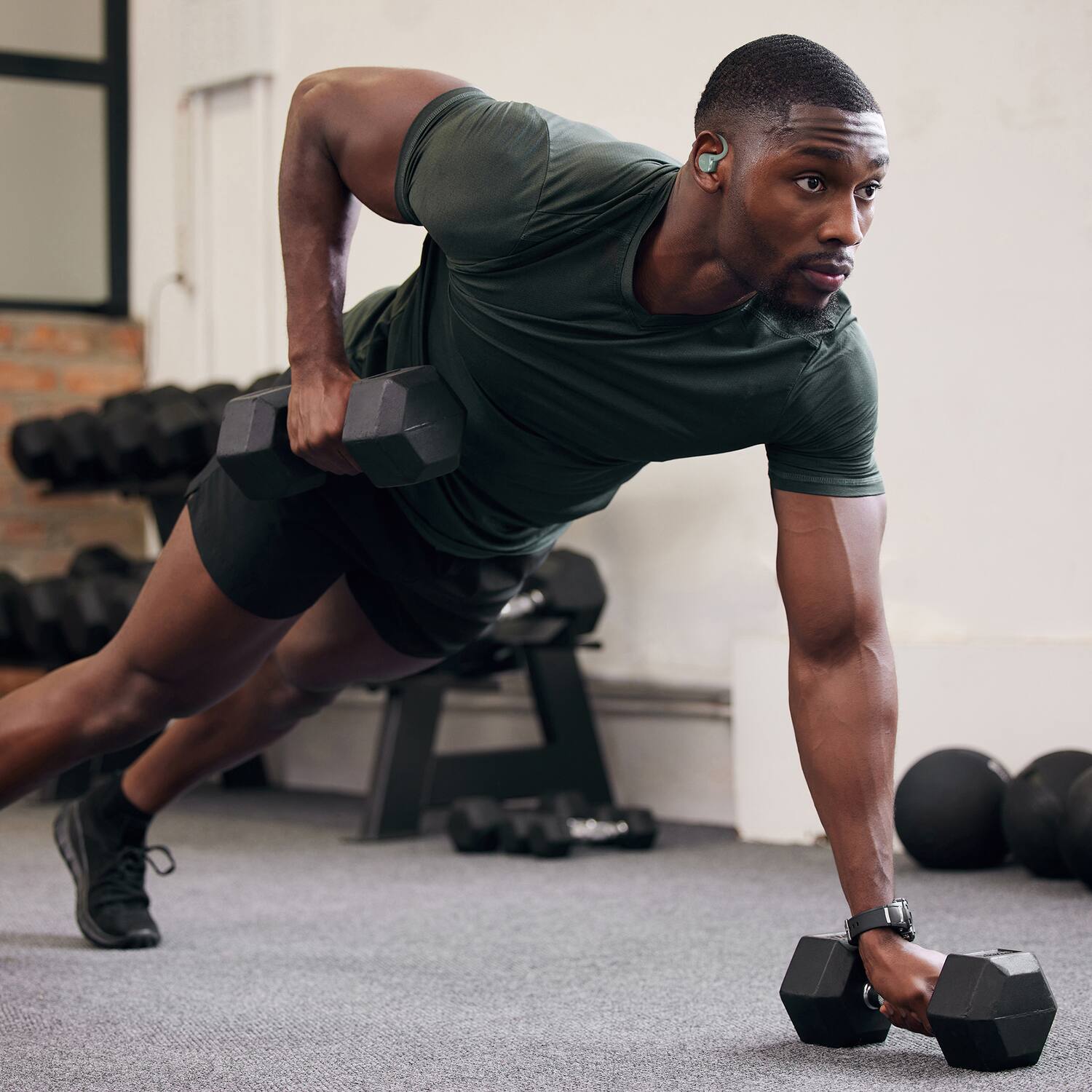 Angle. JVC - Jvc Sport Fitness Series Hook-style Bluetooth Earbuds With Microphone, Active Noise Canceling, True Wireless - Green.