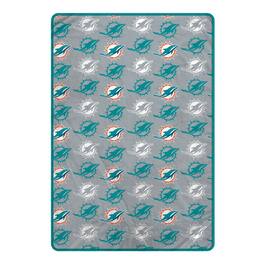 Pegasus - Miami Dolphins 66" x 95" Oversized Logo Roll Ultra Cozy Blanket - Multicolor