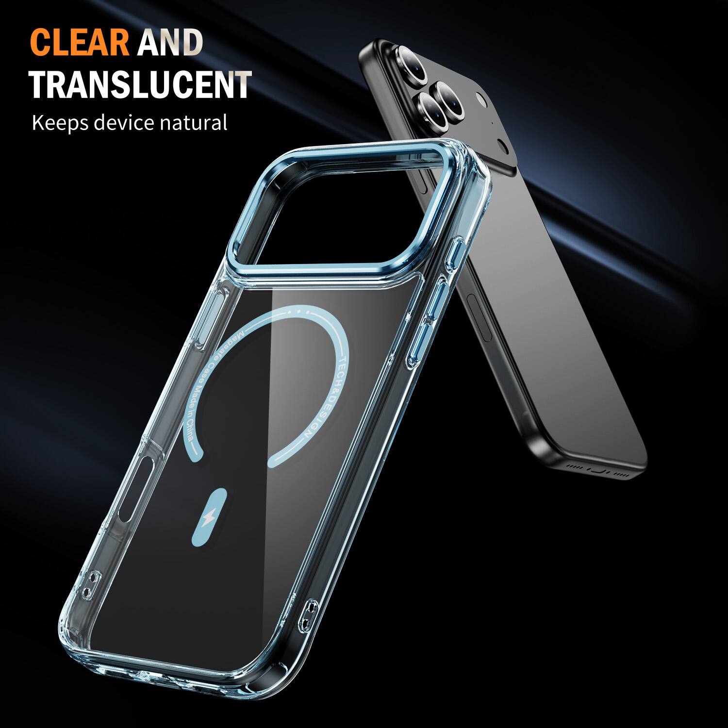 Dteck for Apple iPhone 18 Pro Crystal Clear Mag Safe Case,Transparent ...