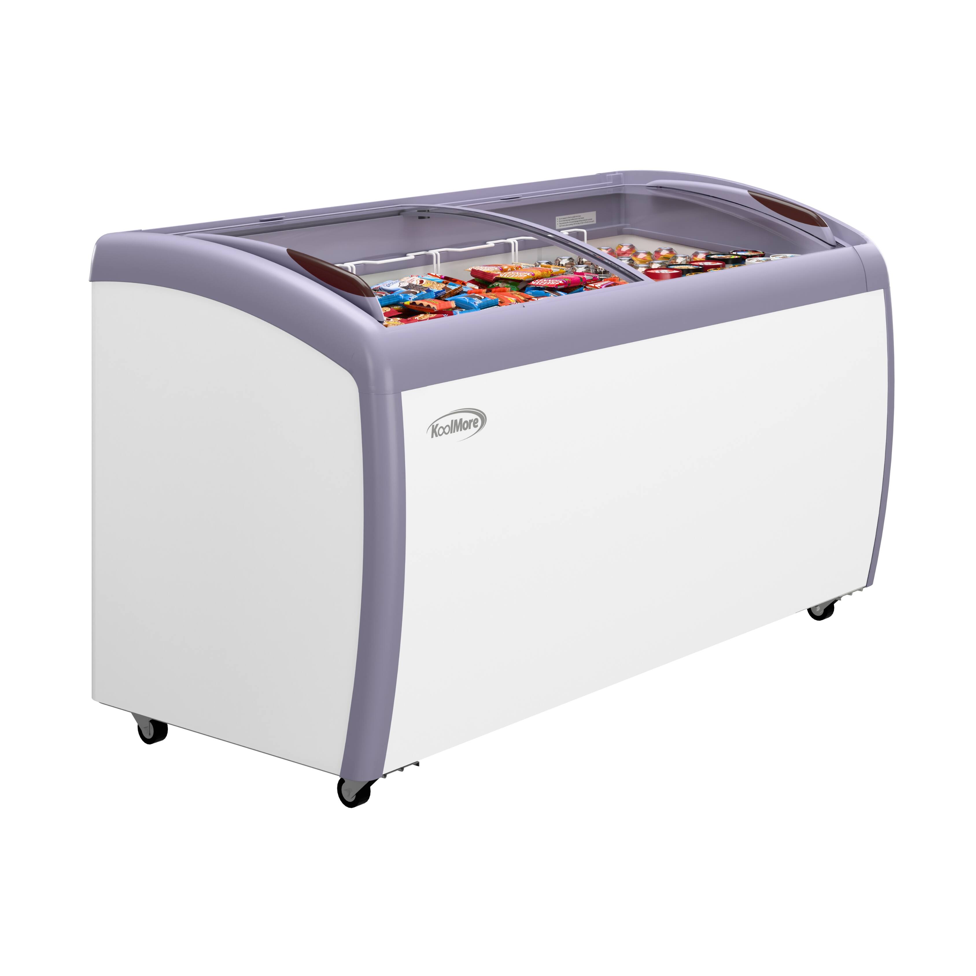 Angle. Koolmore - 60 in. Display Ice Cream Freezer - 16 cu ft. MCF-16C - White.
