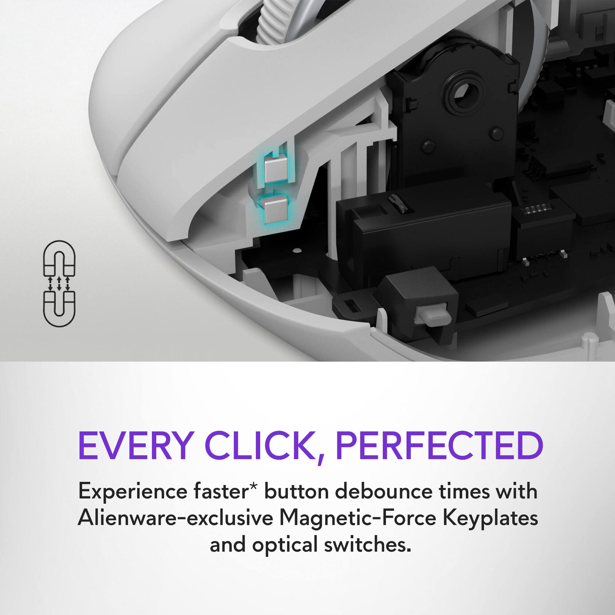 Alienware Pro Wireless Optical Gaming Ambidextrous Mouse Lunar