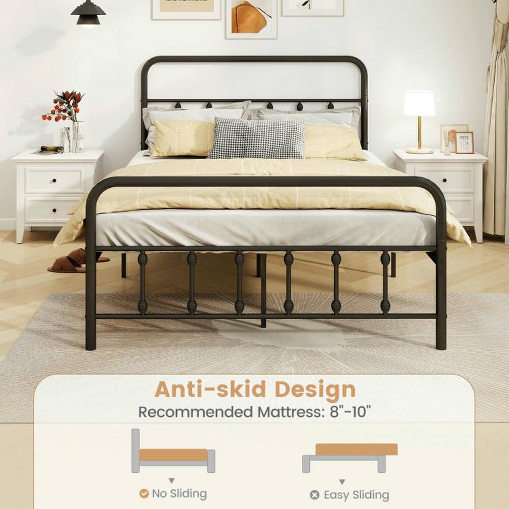 Anti-skid Design  
Recommended Mattress: 8"-10"  
No Sliding x Easy Sliding
