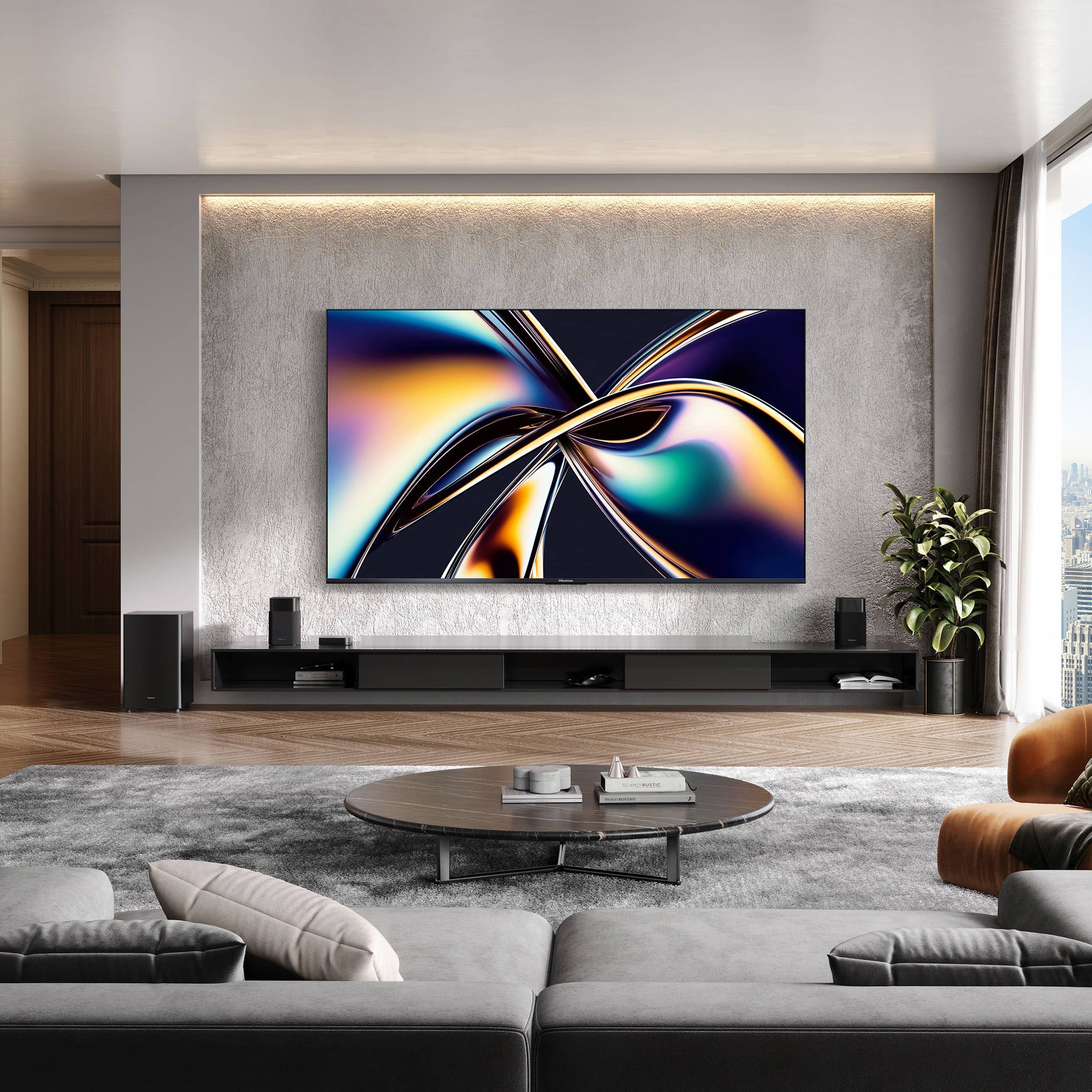 Hisense 55" Class U8 Series Mini-LED ULED 4K UHD Google Smart TV (55U8QG, 2025 Model) - QLED, Native 165Hz, Game Mode Ultra 288 VRR, Dolby Vision IQ, Dolby Atmos, Up to 5000 Nits, IMAX Enhanced gallery view