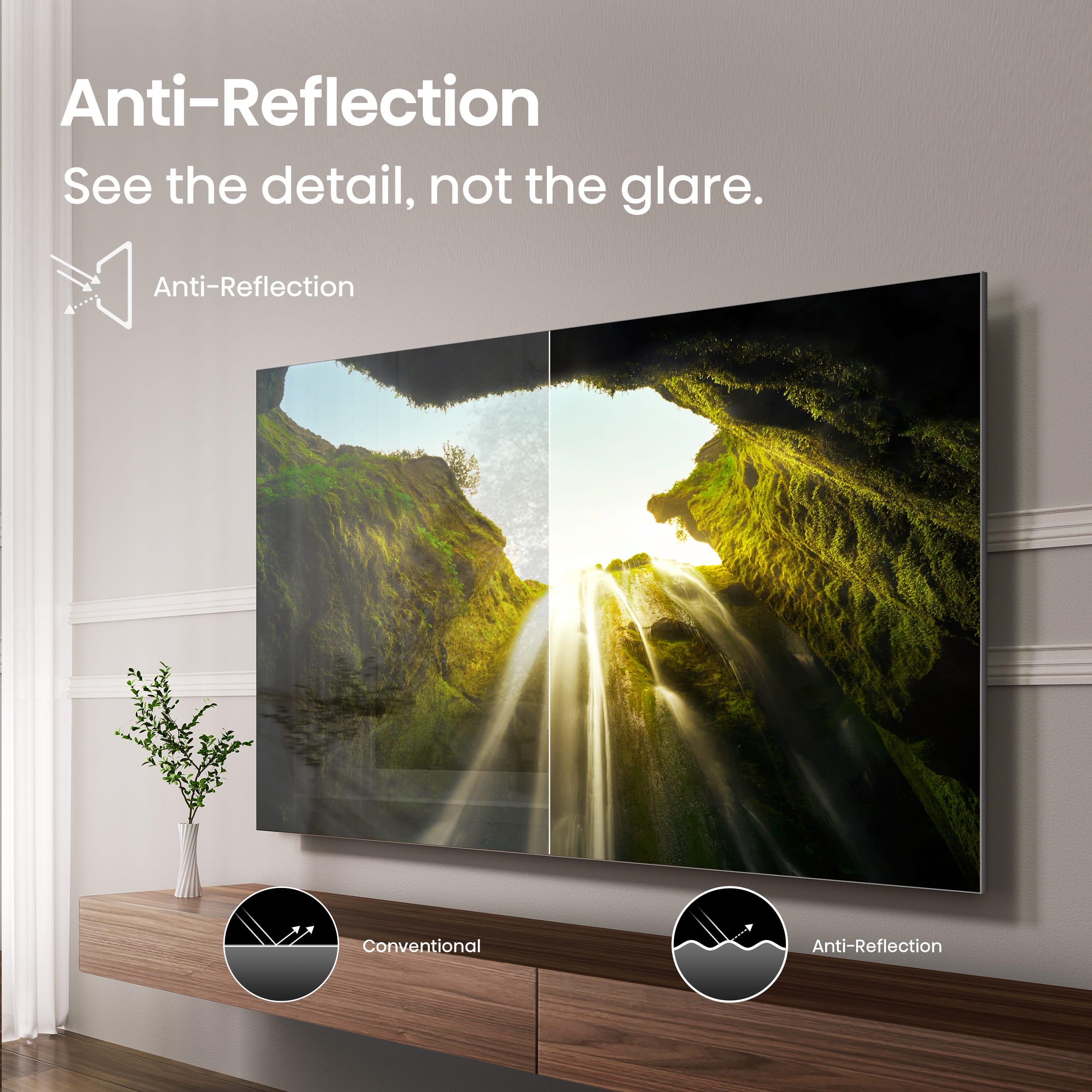 Hisense 100" Class U7 Series Mini-LED ULED 4K UHD Google Smart TV (100U75QG, 2025 Model) - QLED, Native 165Hz, Dolby Vision IQ, Dolby Atmos, Up to 3000 Nits, IMAX Enhanced color options