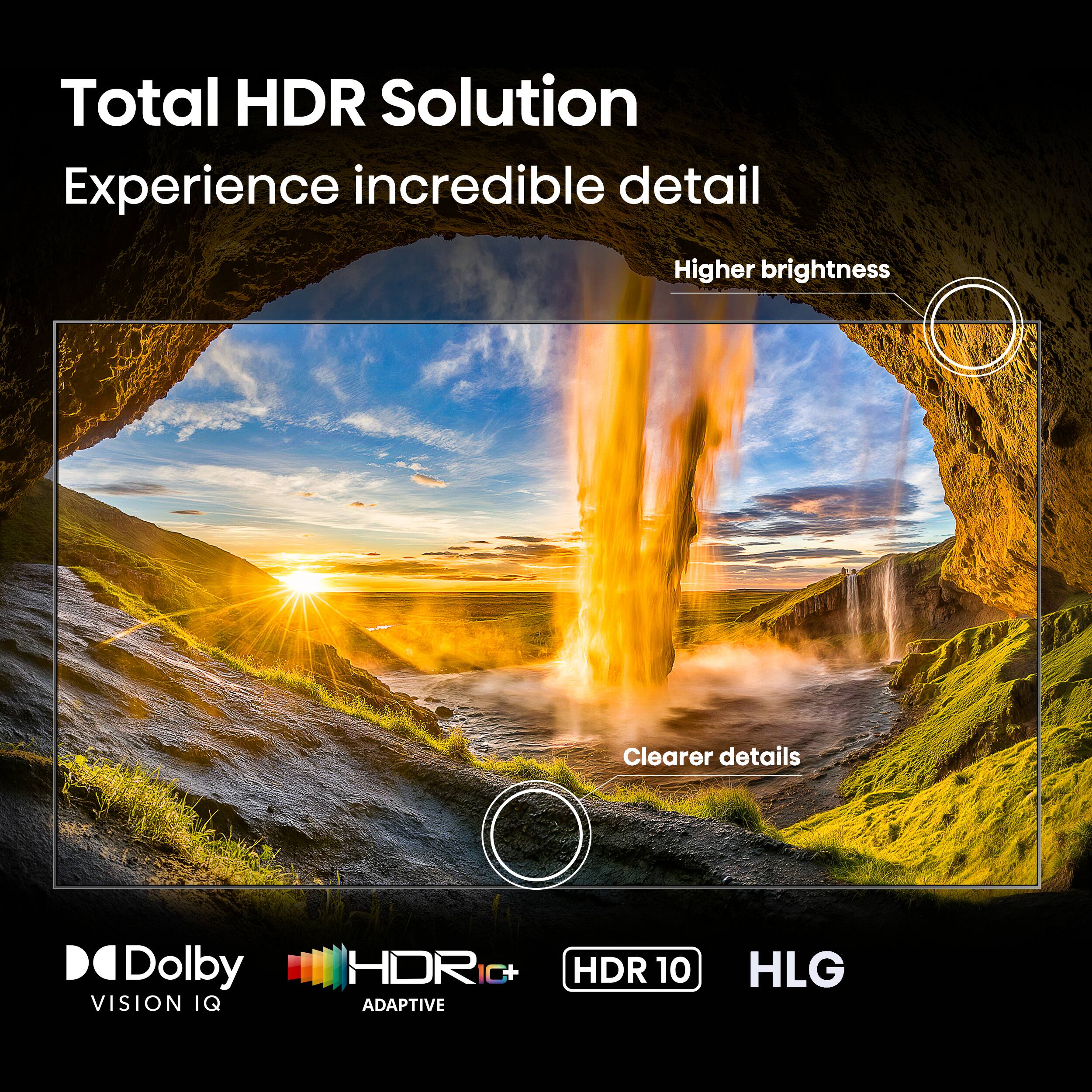 Hisense 100" Class U7 Series Mini-LED ULED 4K UHD Google Smart TV (100U75QG, 2025 Model) - QLED, Native 165Hz, Dolby Vision IQ, Dolby Atmos, Up to 3000 Nits, IMAX Enhanced display and camera view