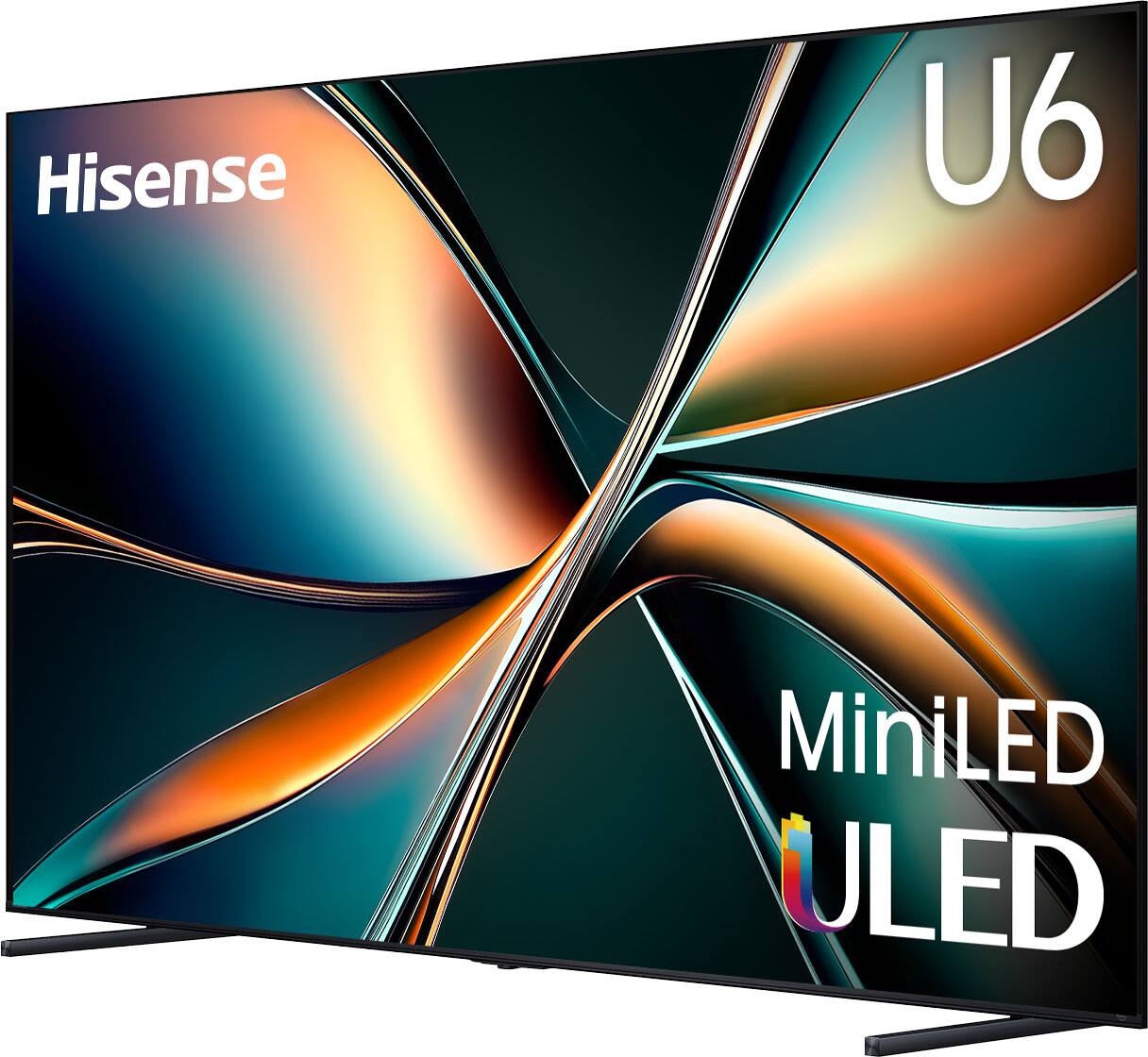 Hisense 55" Class U6 Series MiniLED ULED 4K, Dolby Vision Atmos, Built-in Subwoofer, HDR10, 144Hz gallery view