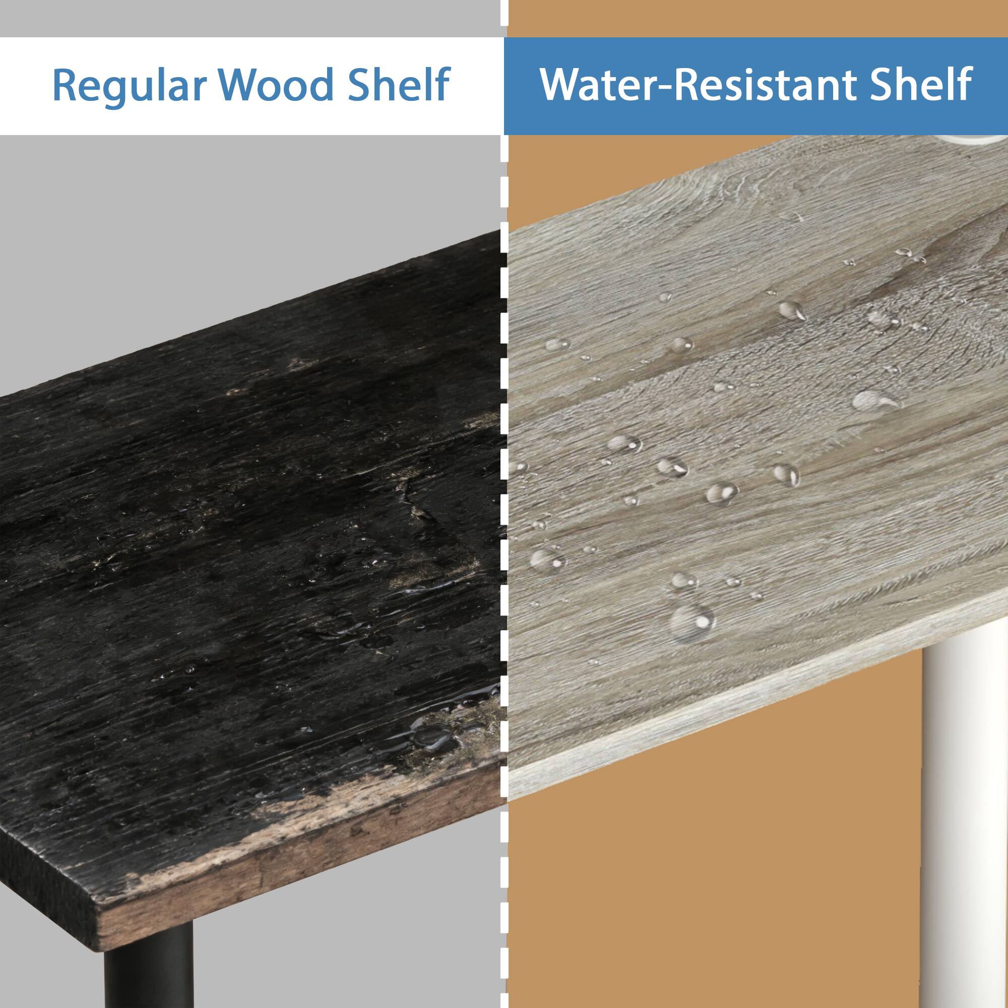 Regular Wood Shelf  
Water-Resistant Shelf