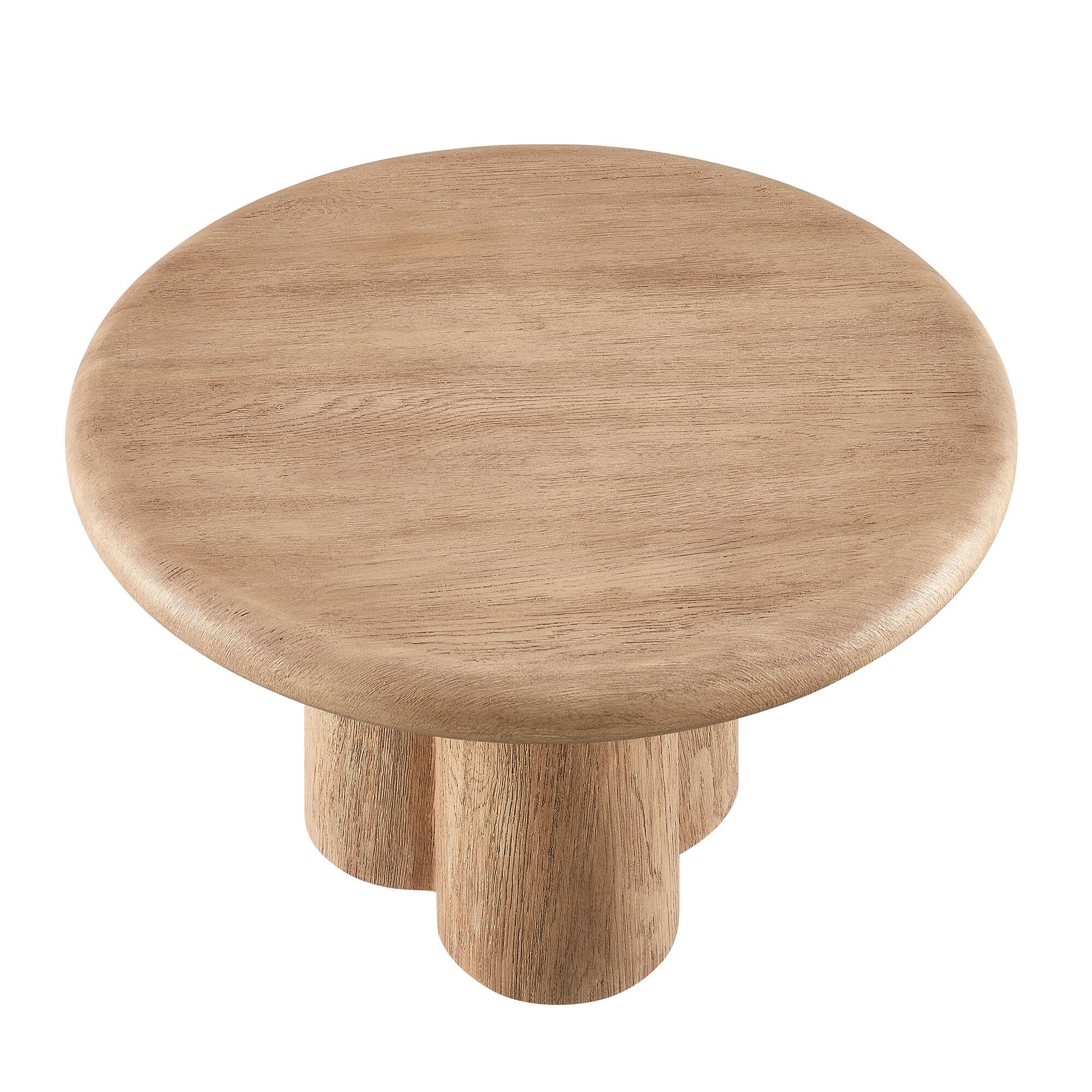 Alt View 3. Modway - Tori 31 Inch Round Indoor and Outdoor Coffee Table by Modway - Oak.
