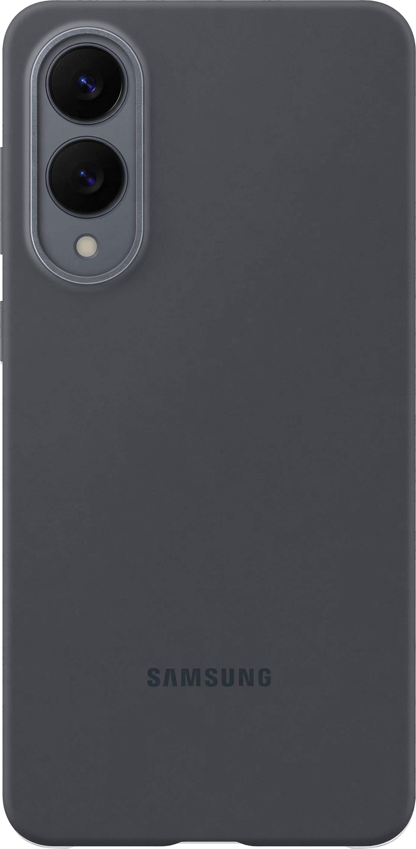 Front. Samsung - Galaxy S25 Edge Silicone Case - Black.