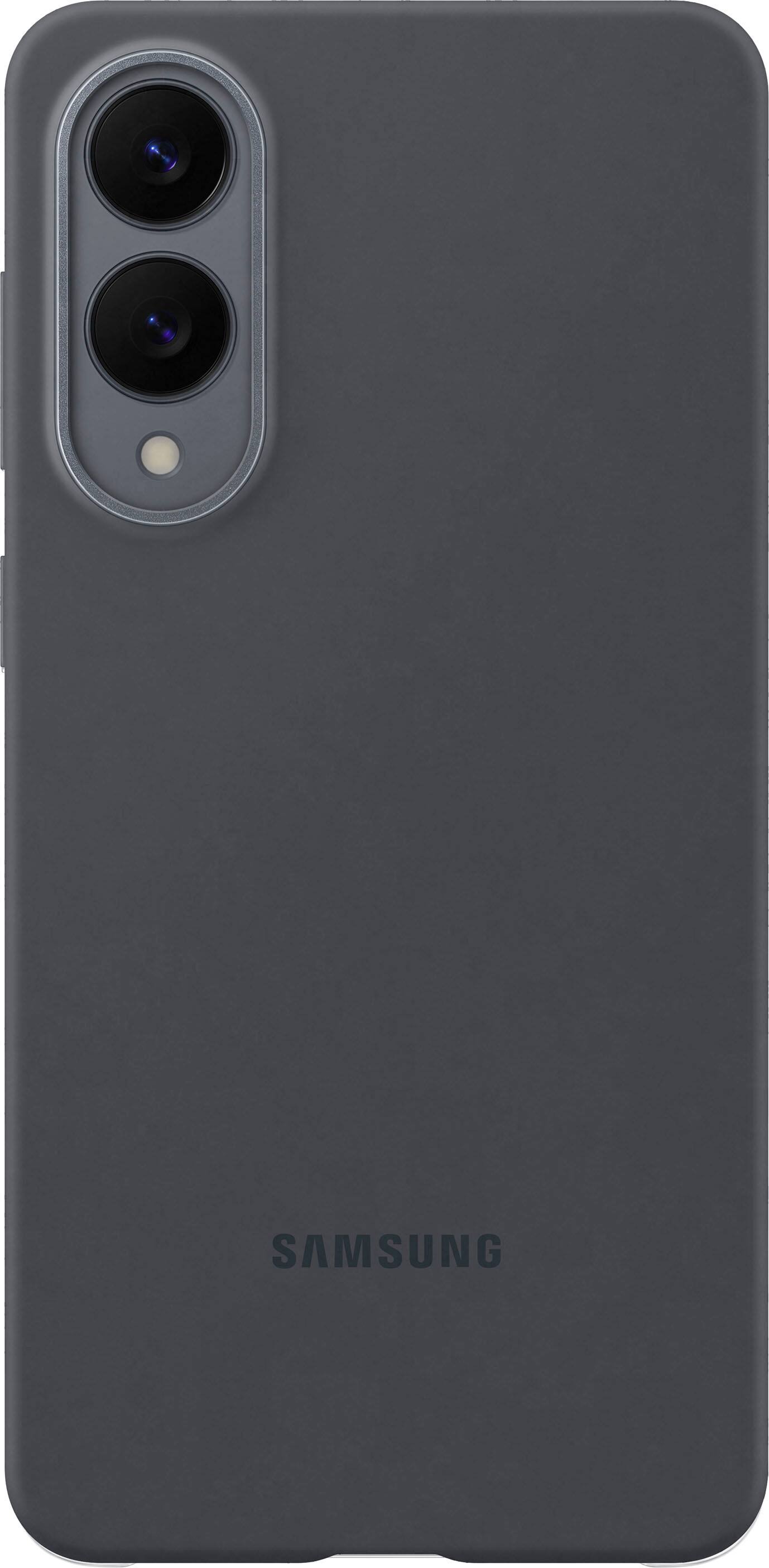 Front. Samsung - Galaxy S25 Edge Silicone Case - Black.