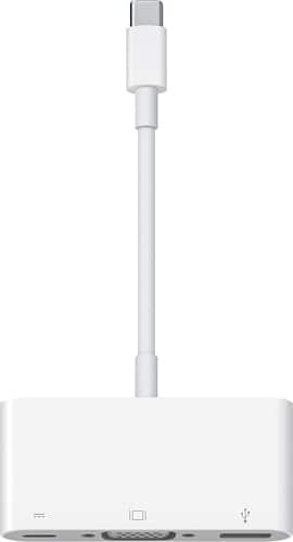 Apple - USB-C VGA Multiport Adapter - White - Larger Front