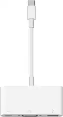 Front. Apple - USB-C VGA Multiport Adapter - White.