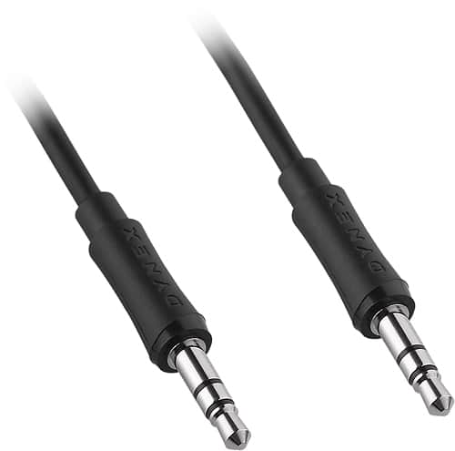 Dynex™ 3' Stereo Auxiliary Cable Black DX-MAUX3 - Best Buy