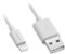 Dynex™ - Apple MFi Certified 3' Lightning Charge-and-Sync Cable - White-Front_Standard 