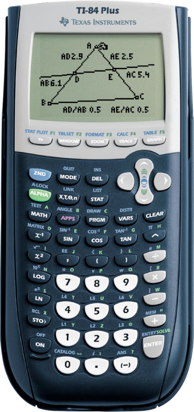 TI 84 /Plus CE Graphing Calculator Texas Instruments Scientific Hrad Case Black 