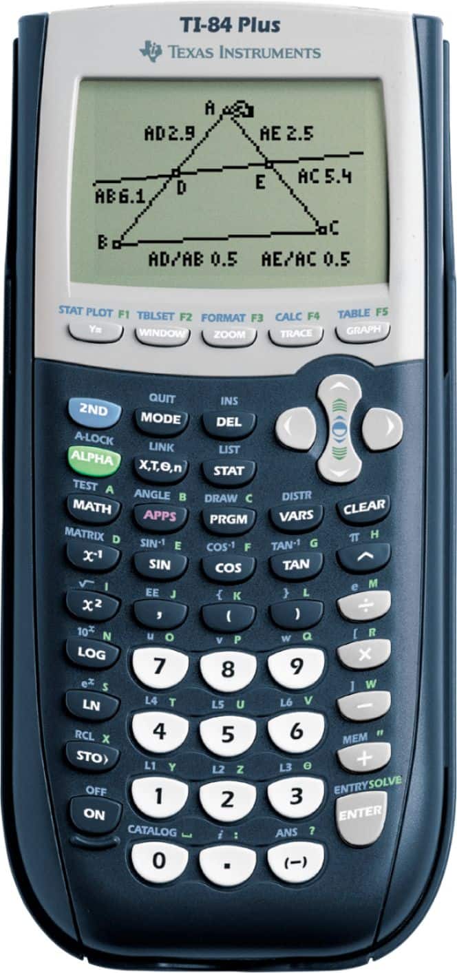 Texas Instruments - TI-84 Plus Graphing Calculator - Blue - Front_Zoom