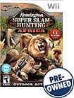 Front Detail. Remington Super Slam Hunting: Africa — PRE-OWNED - Nintendo Wii.