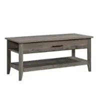Sauder - Summit Station Lift Top Coffee Table - Gray - Front_Zoom