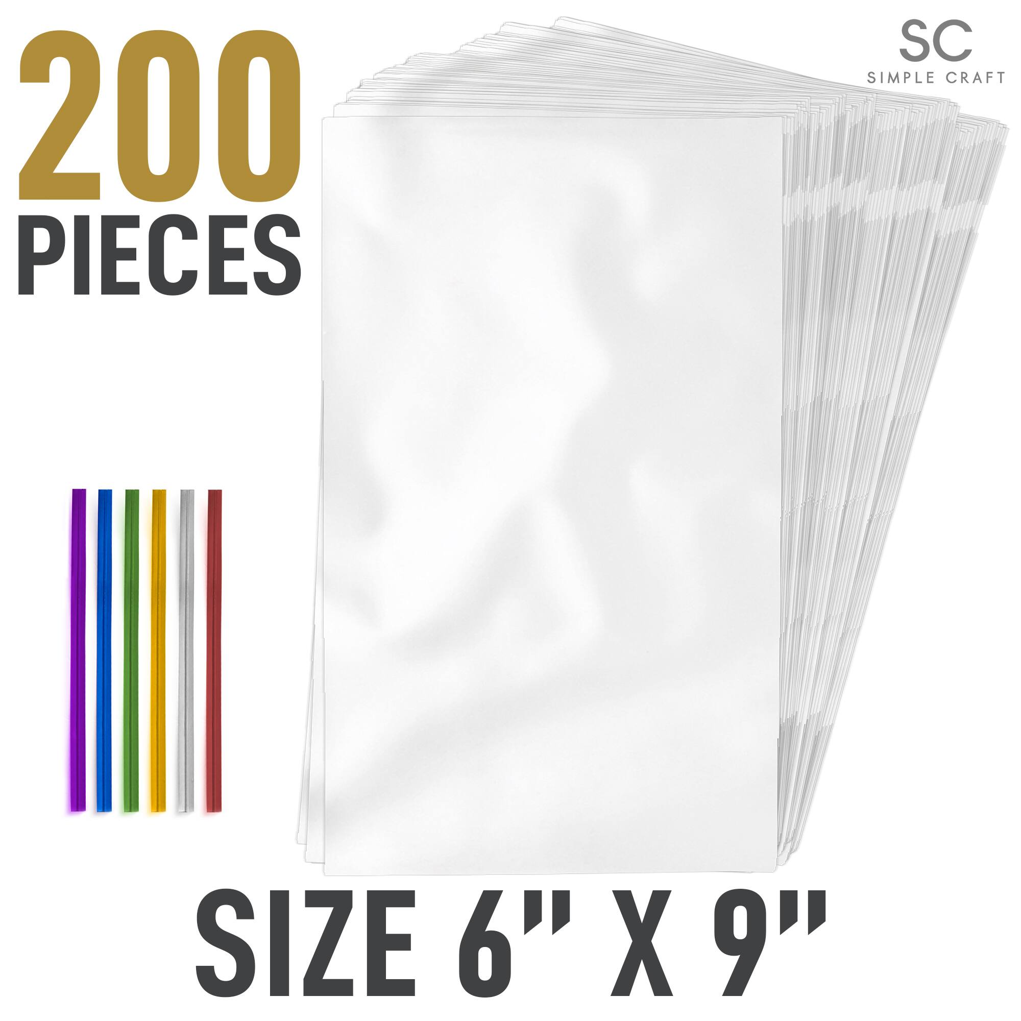 200 PIECES  
SC SIMPLE CRAFT  
SIZE 6" X 9"