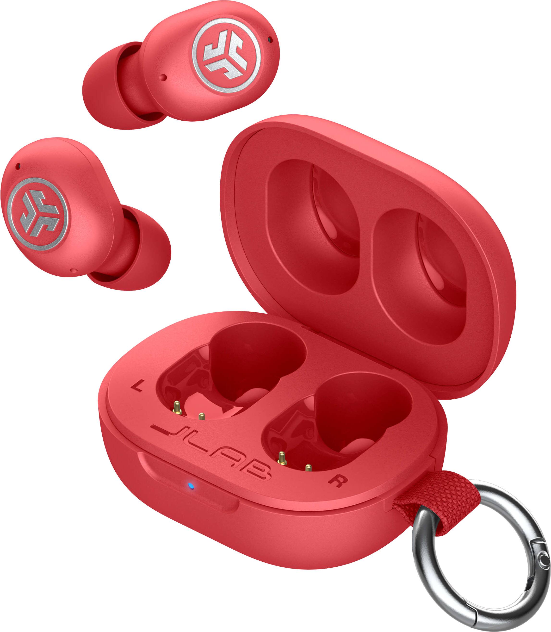 Left. JLab - JBuds Mini ANC True Wireless Earbuds - Vivid Pink.