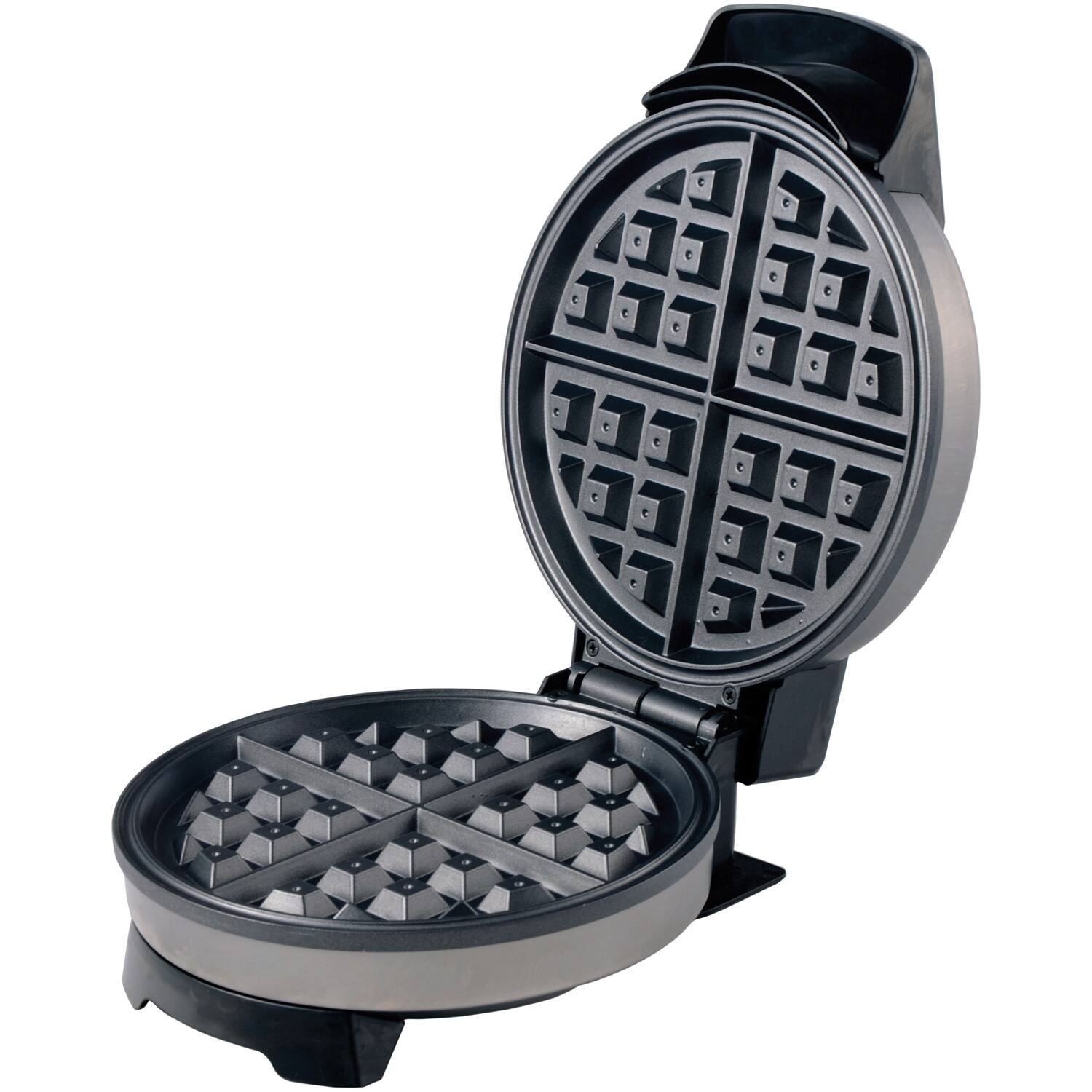 Alt View 3. Brentwood - Brentwood Select Nonstick Belgian Waffle Maker in Stainless Steel - Silver.