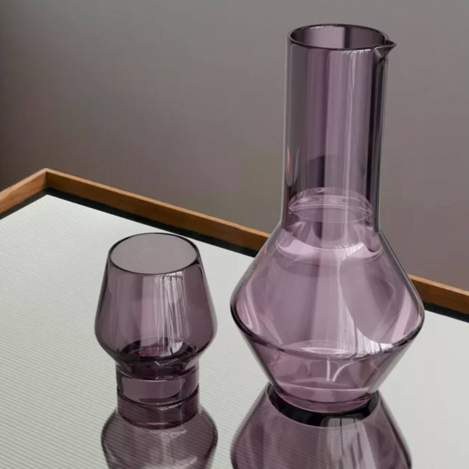 Alt View 1. Jay Import - Plum Carafe With Tumbler - Purple.