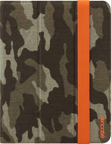Front Standard. Incase - Canvas Maki Jacket Case for Apple® iPad® (3rd Generation) - Forest.