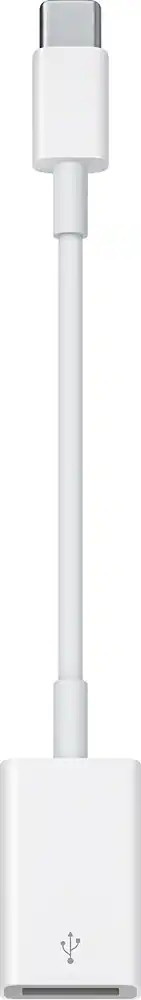 Front. Apple - USB-C-to-USB Adapter - White.