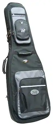 Front. Profile - 906 Bass Guitar Bag - Black/Gray.