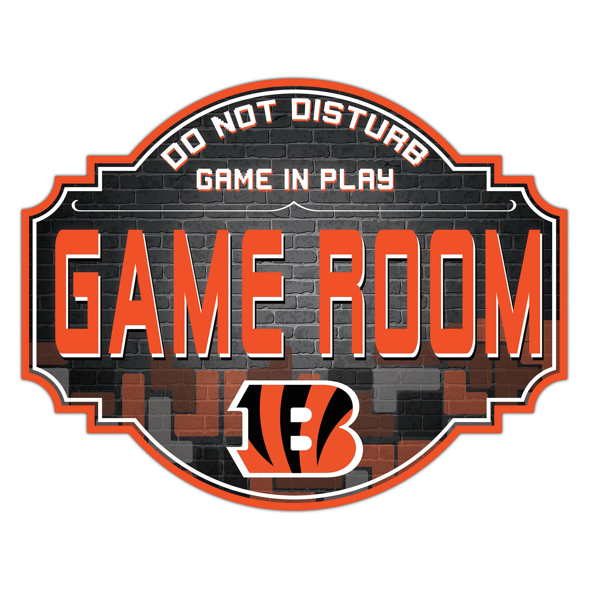 Cincinnati Bengals 12'' Game Room Tavern Sign