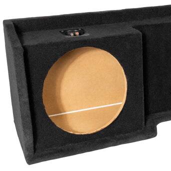 Alt View 4. NVX - 1996-2006 Silverado/Sierra Extended Cab - Custom-Fit Empty Dual 12" Sealed Subwoofer Enclosure - Black.