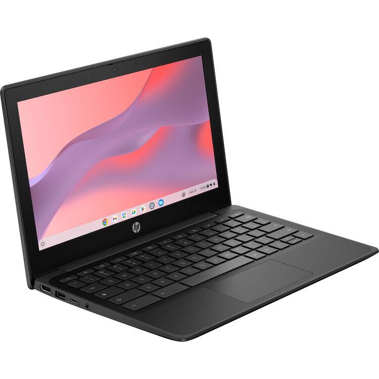 Alt View 1. HP - Fortis G1m Chromebook 11” Touch MediaTek Kompanio 520 2.05 GHz 8GB 64GB eMMc ARM Mali-G52 MP2 Chrome OS Laptop, Black - Black.