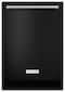 KitchenAid - 24" Tall Tub Built-In Dishwasher - Black-Front_Standard