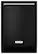 Front. KitchenAid - 24" Tall Tub Built-In Dishwasher - Black.