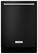 Front. KitchenAid - 24" Tall Tub Built-In Dishwasher - Black.