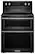 Front. KitchenAid - 6.7 Cu. Ft. Self-Cleaning Freestanding Double Oven Electric Convection Range.