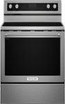 Front Zoom. KitchenAid - 6.4 Cu. Ft. Self-Cleaning Freestanding Electric Convection Range - Stainless Steel.