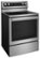 Left Zoom. KitchenAid - 6.4 Cu. Ft. Self-Cleaning Freestanding Electric Convection Range - Stainless steel.