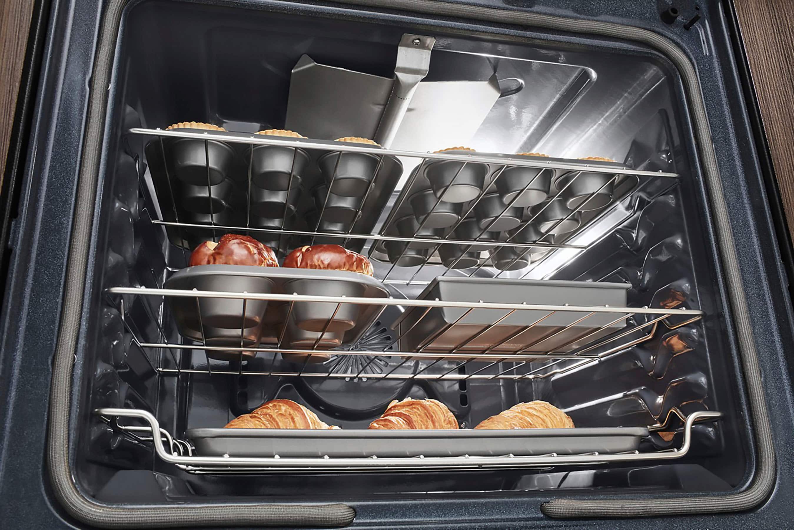 Alt View 12. KitchenAid - 5.8 Cu. Ft. Self-Cleaning Freestanding Gas True Convection Range with Even-Heat - Stainless steel.