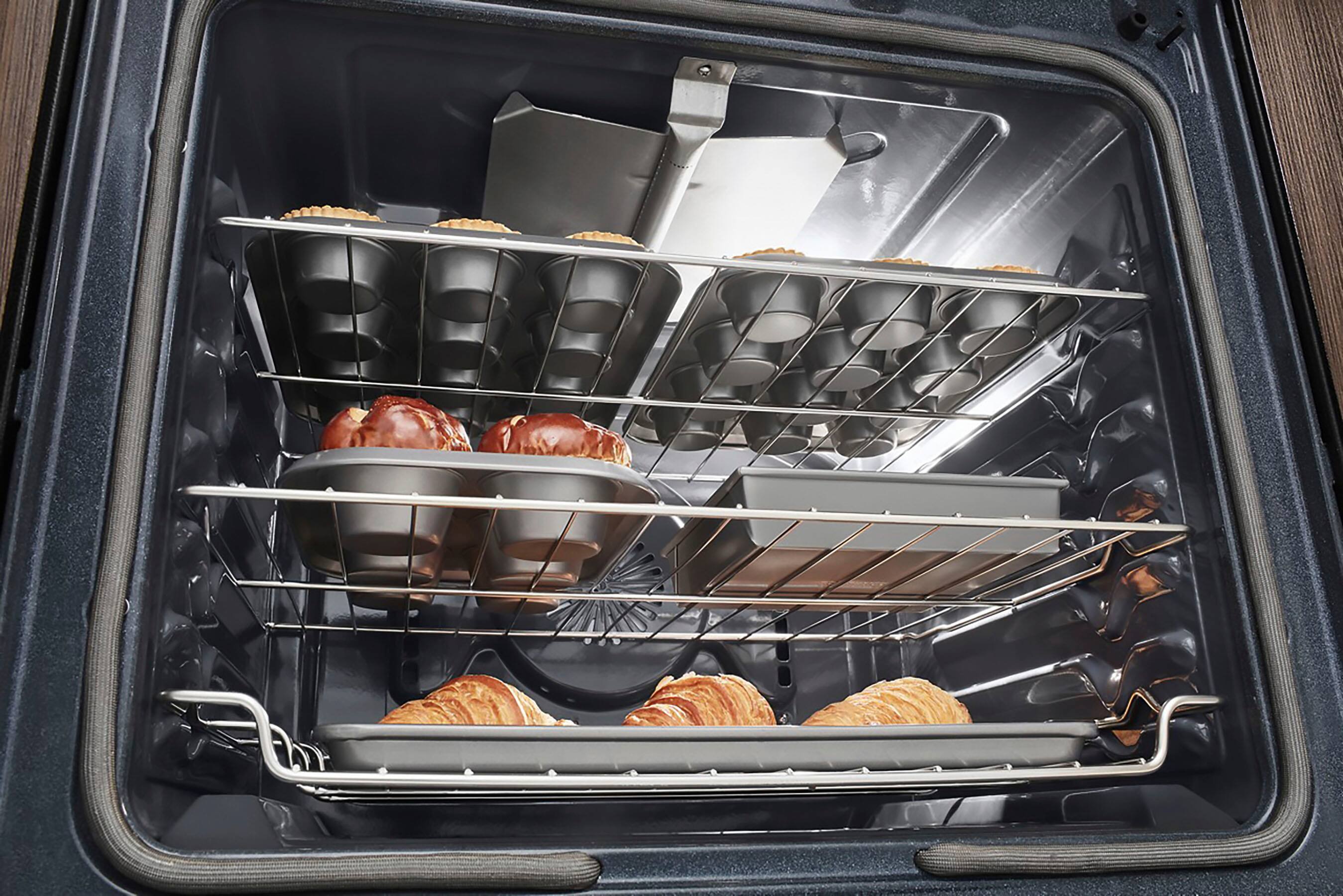 Alt View 12. KitchenAid - 5.8 Cu. Ft. Self-Cleaning Freestanding Gas True Convection Range with Even-Heat - Stainless steel.