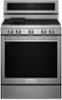 KitchenAid - 5.8 Cu. Ft. Self-Cleaning Freestanding Gas True Convection Range with Even-Heat - Stainless steel